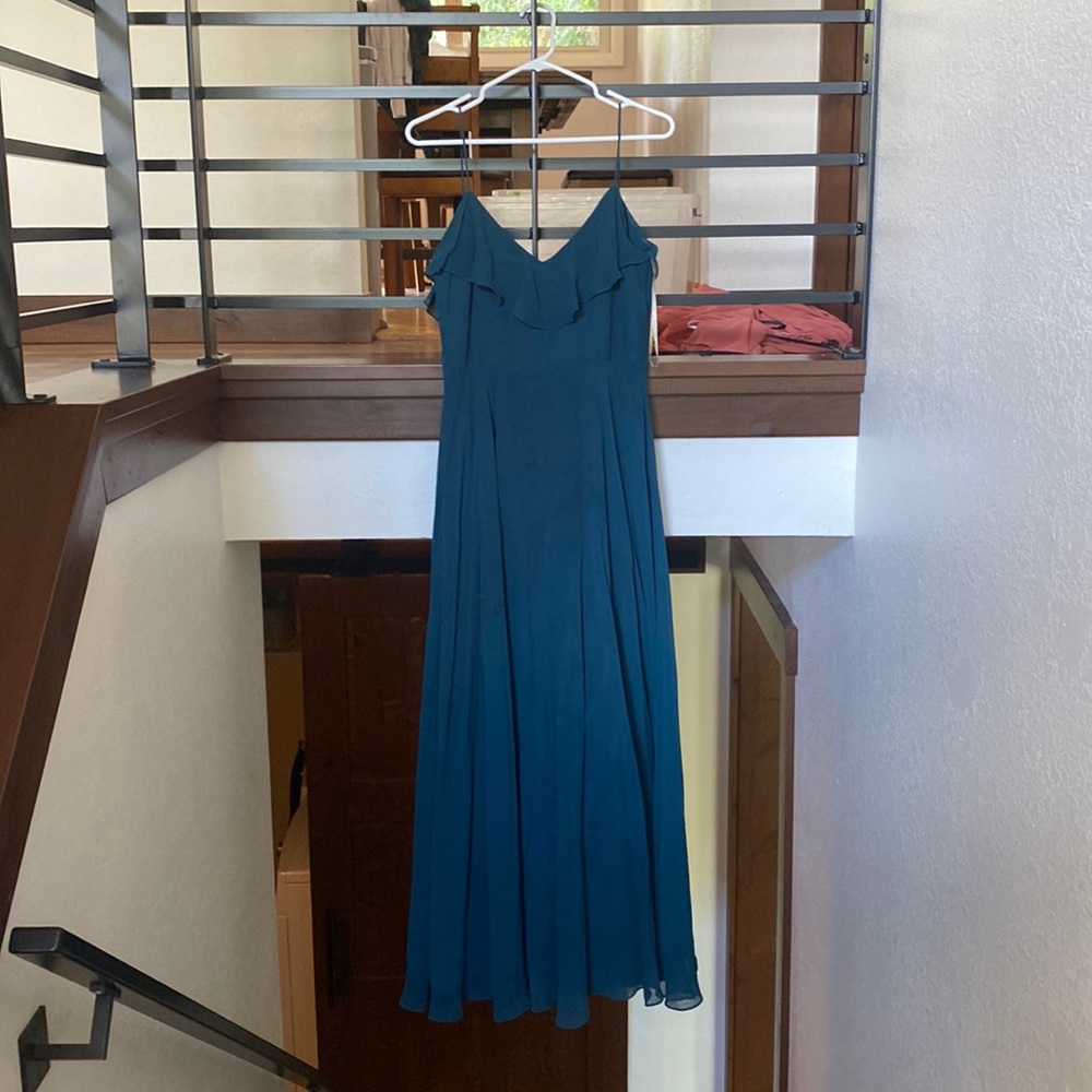 Dark green bridesmaids dress